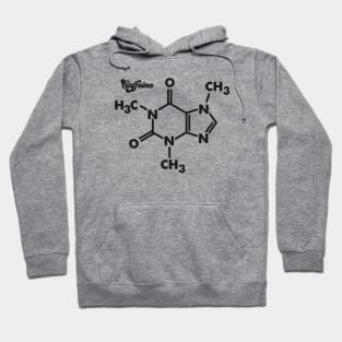 Caffeine Connoisseur: Molecule Drawing for Coffee Lovers Hoodie